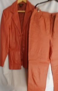 Metrostyle (like new) leather pants suit